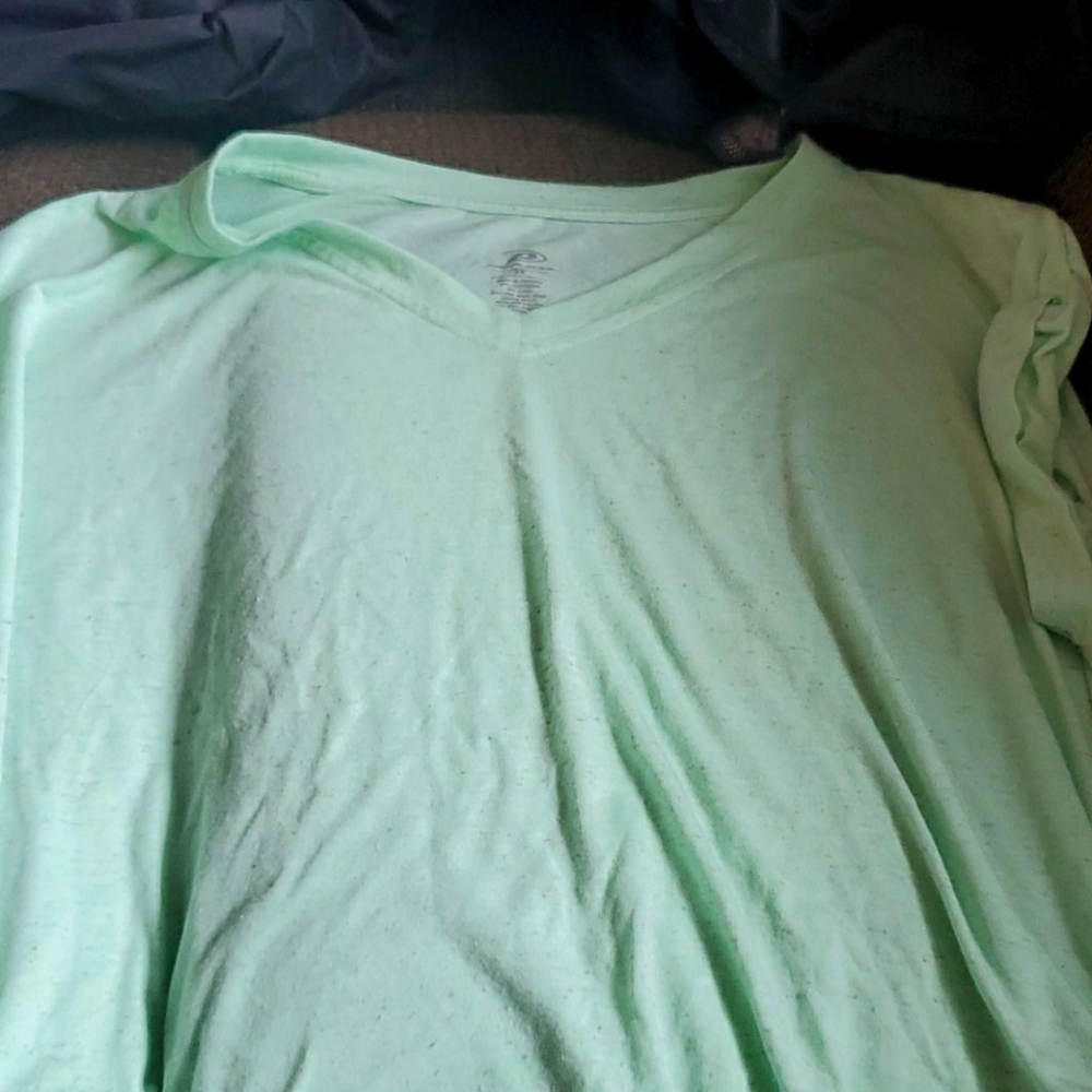 Mint green tea shirt